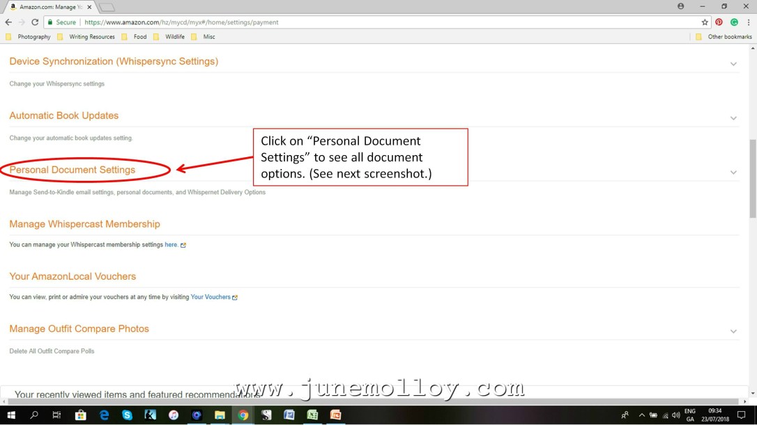Kindle Set-up | www.junemolloy.com