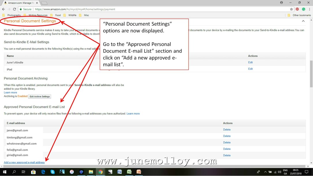 Kindle Set-up | www.junemolloy.com