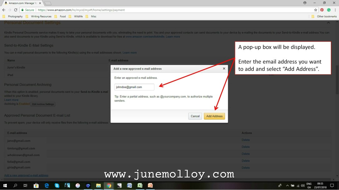 Kindle Set-up | www.junemolloy.com